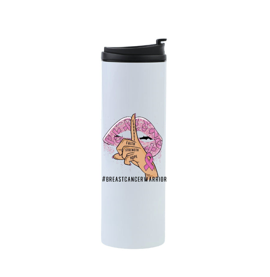 Breast cancer travel mug