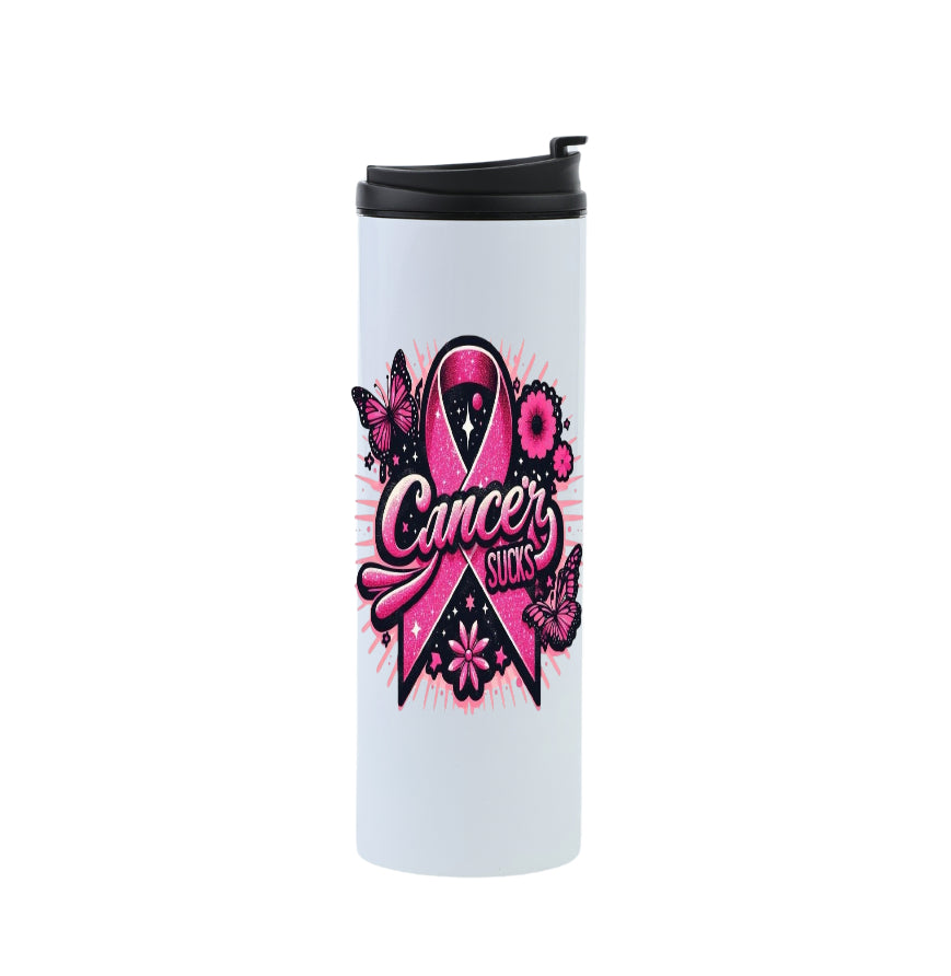 Breast cancer travel mug