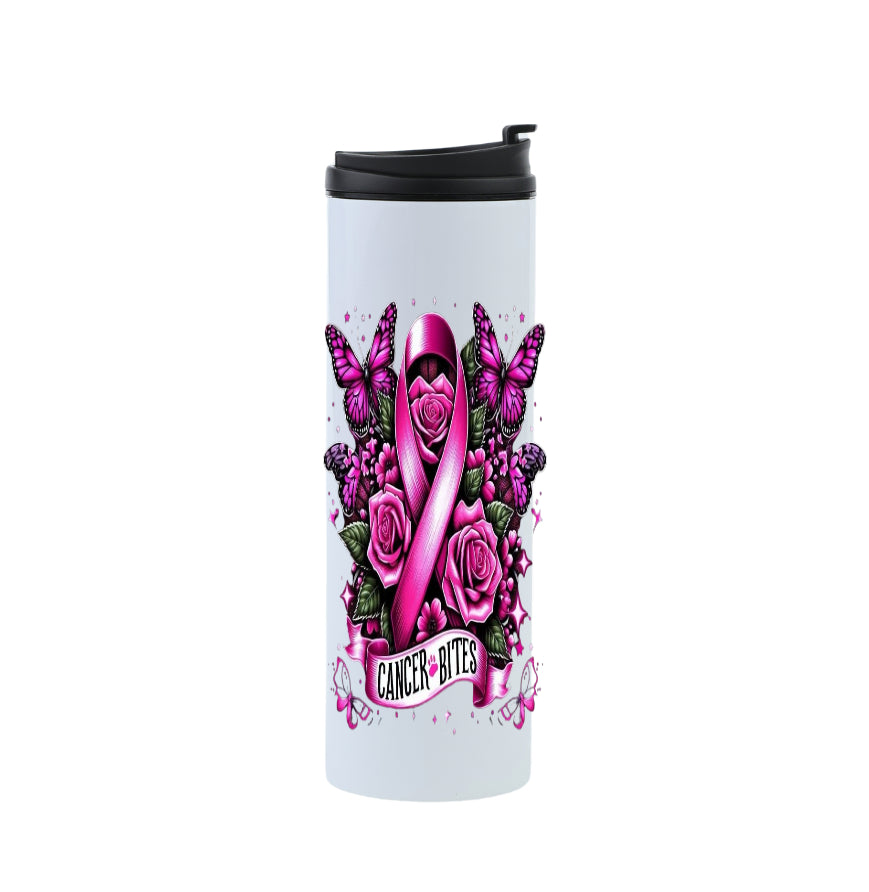 Breast cancer travel mug