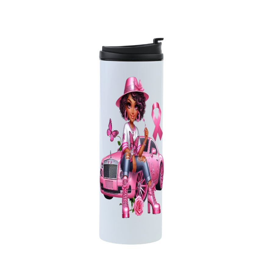 Breast cancer travel mug